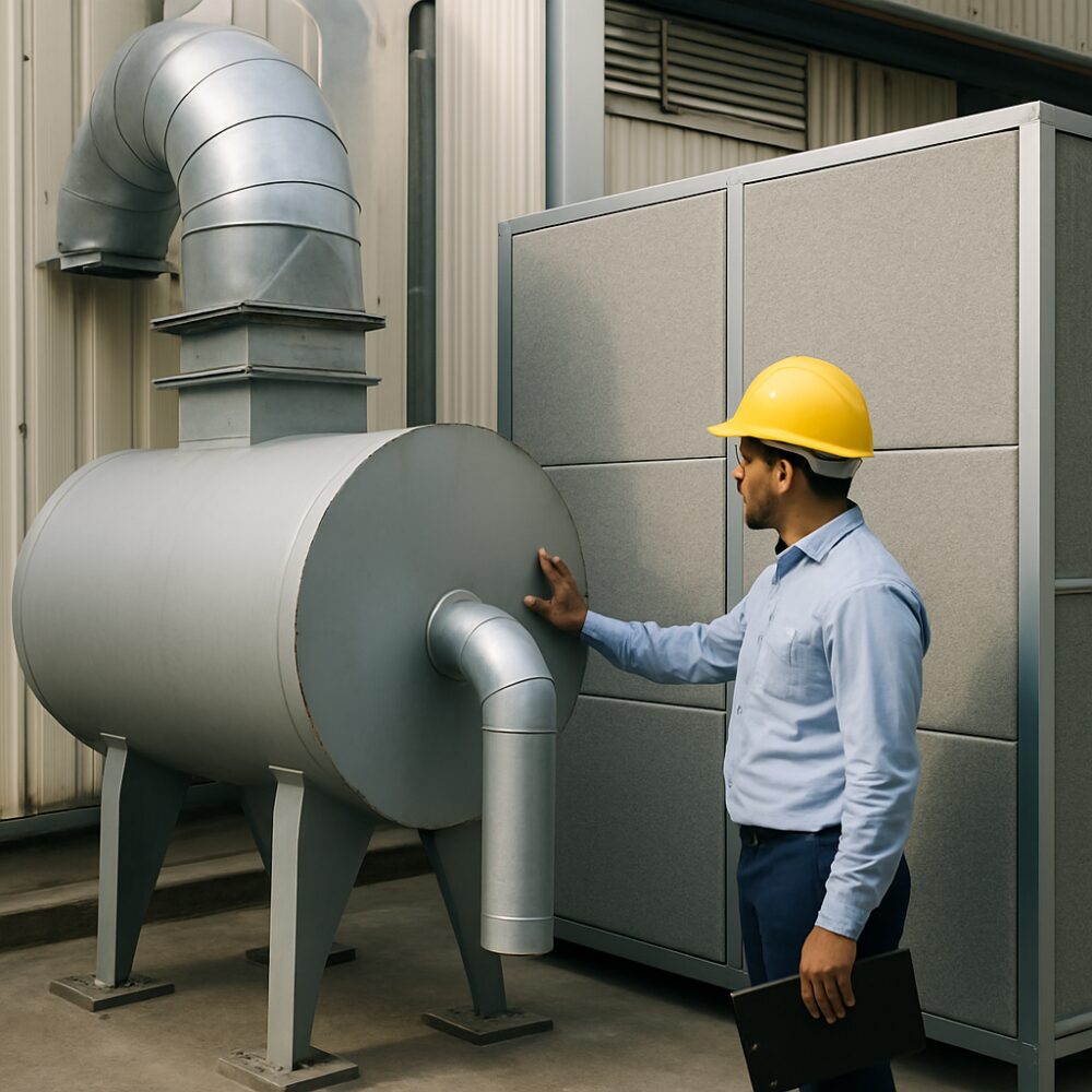 Acoustic Silencer in India - Acoustic Silencer support by EchoShield Acoustic for India