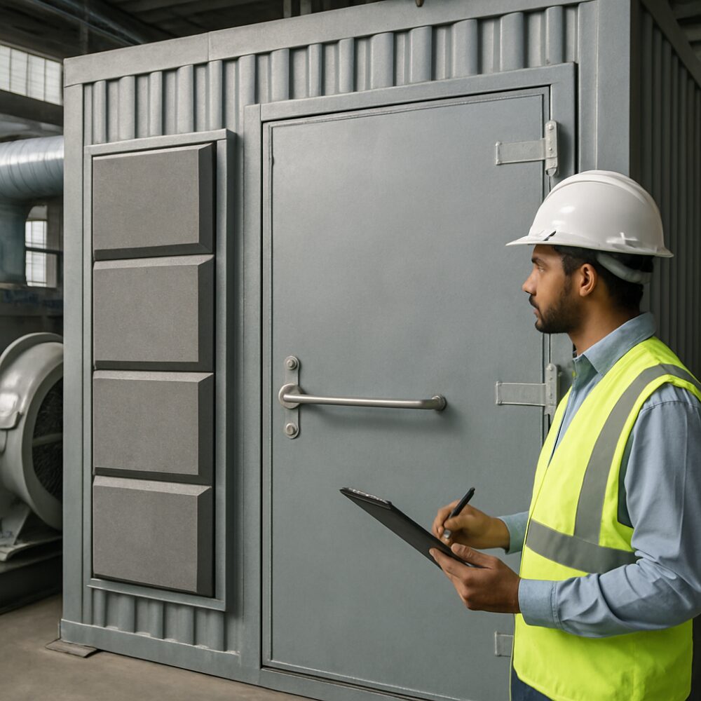 Blast Resistant Acoustic Door - Blast Resistant Acoustic Door support by EchoShield Acoustic for India