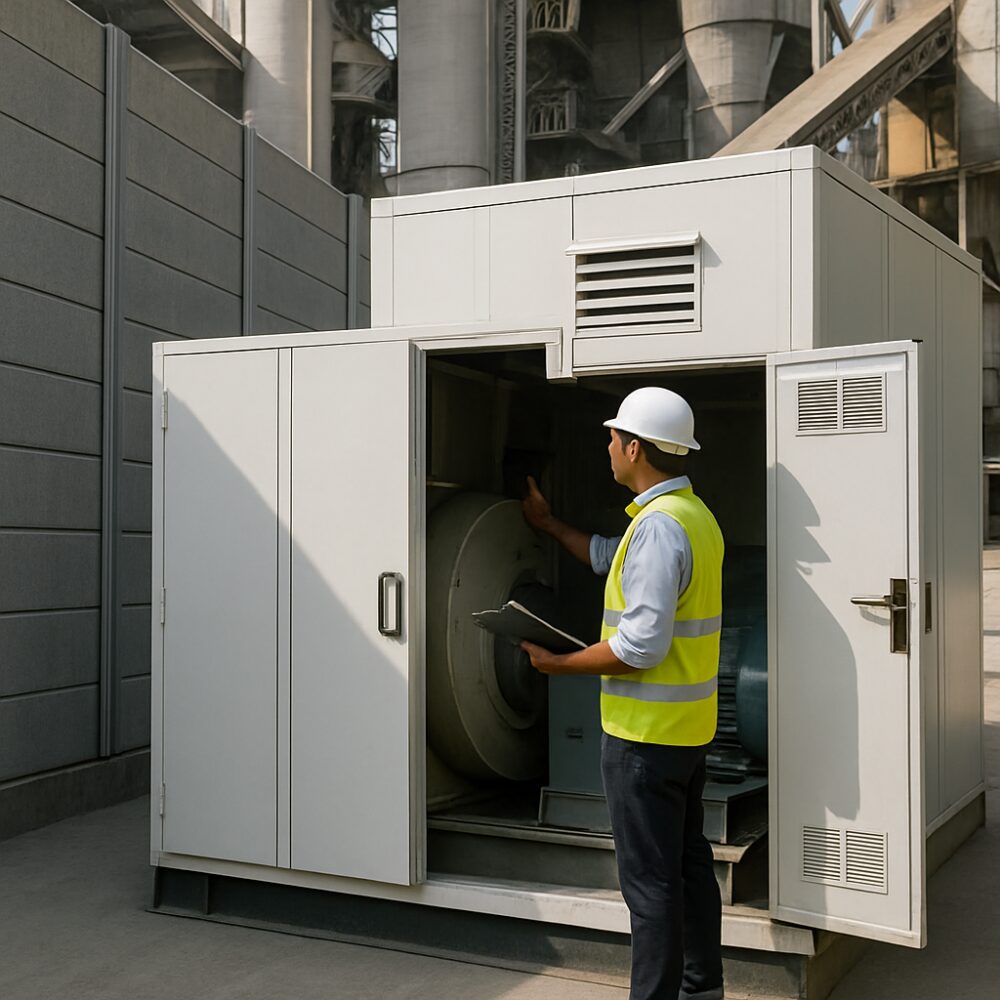 Cement Plant Noise Control in India - Cement Plant Noise Control support by EchoShield Acoustic for India