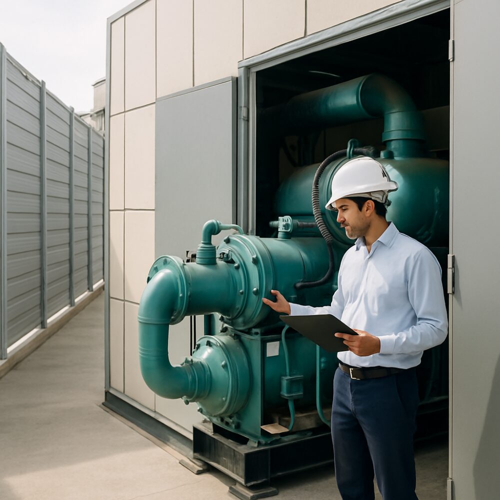 Chiller Noise Control in India - Chiller Noise Control support by EchoShield Acoustic for India
