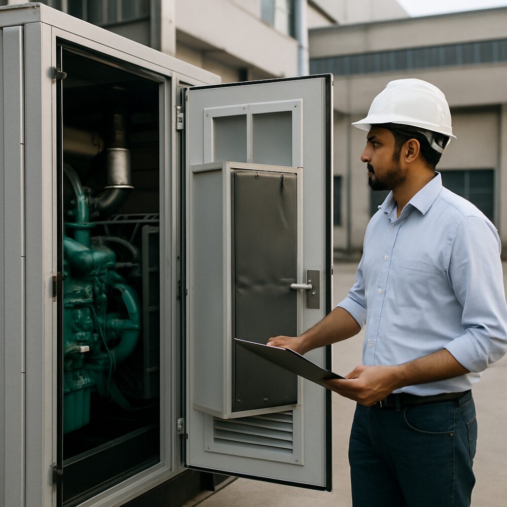 Generator Acoustic Enclosure in India - Generator Acoustic Enclosure support by EchoShield Acoustic for India