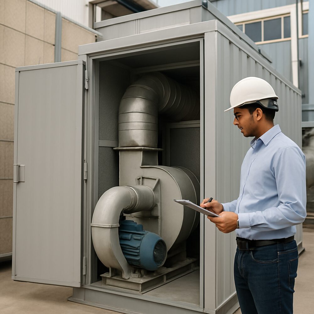 Industrial Ventilation Noise Control in India - Industrial Ventilation Noise Control support by EchoShield Acoustic for India