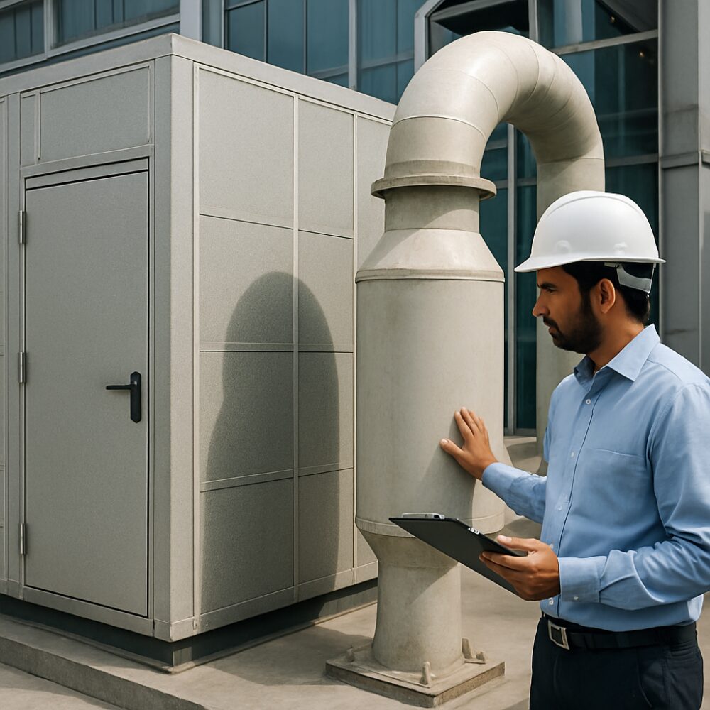 Intake Silencer in India - Intake Silencer support by EchoShield Acoustic for India