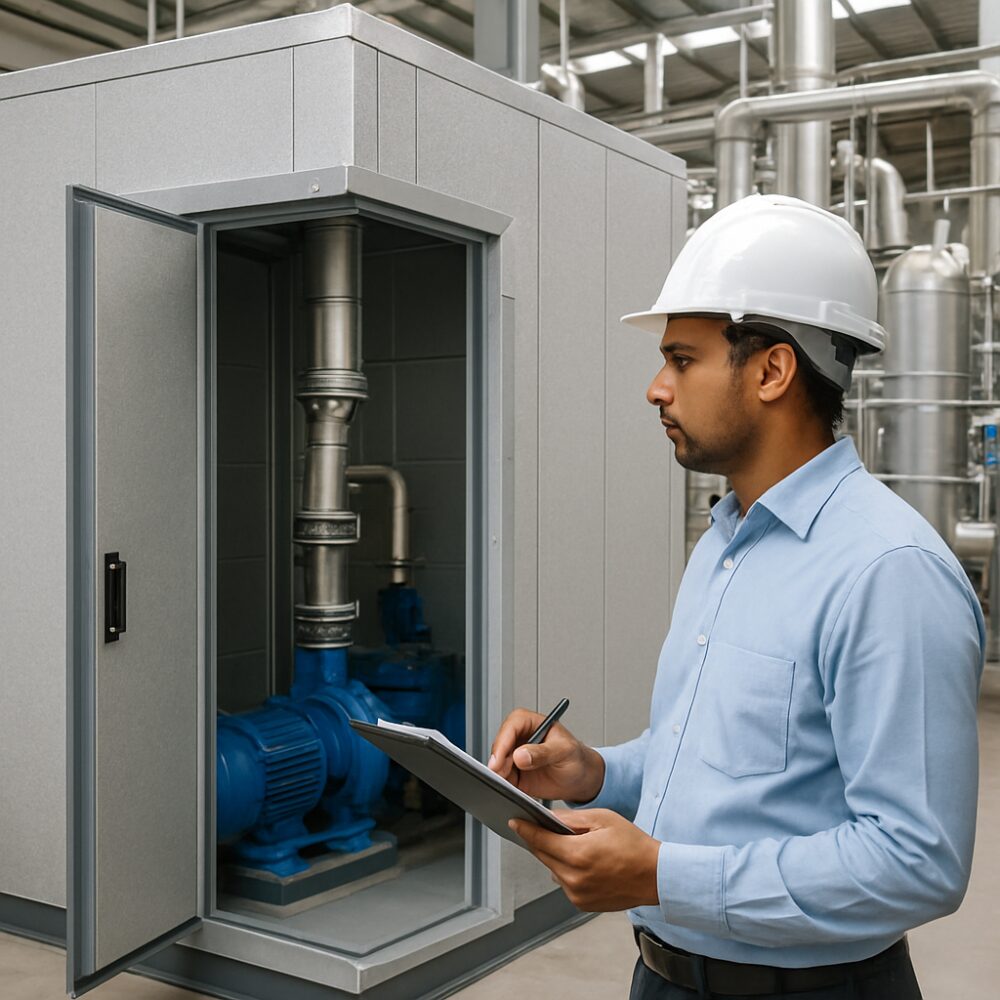 Pharma Manufacturing - acoustic solutions for pharma plants support by EchoShield Acoustic for India