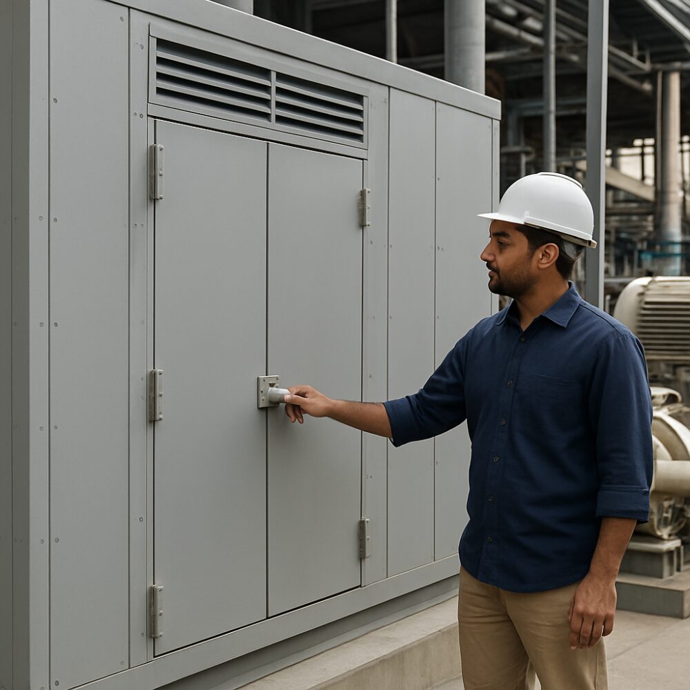 Power Plant Acoustic Enclosure in India - Power Plant Acoustic Enclosure support by EchoShield Acoustic for India