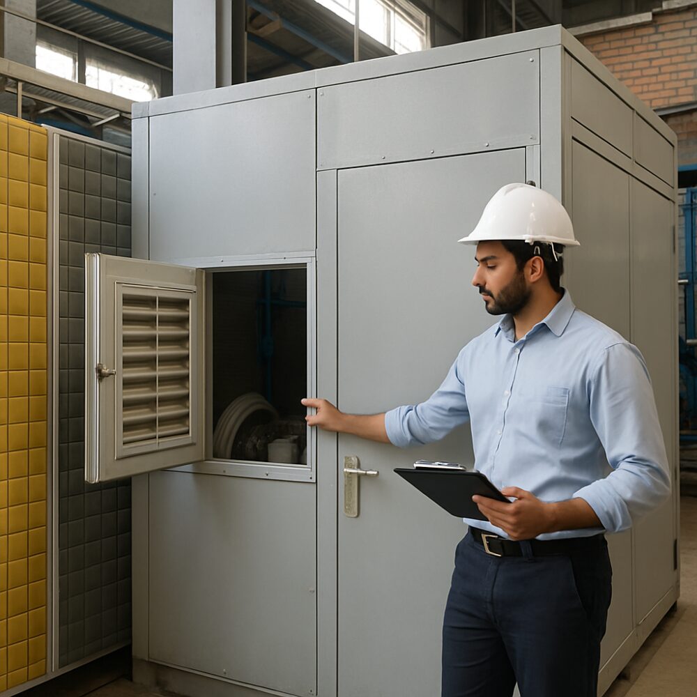 Pressure Relief Door in India - Pressure Relief Door support by EchoShield Acoustic for India
