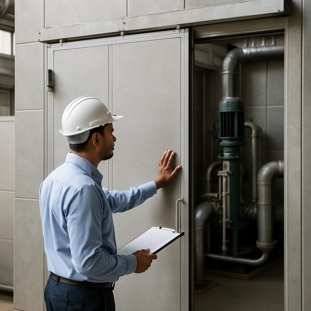 Sliding Gas Airtight Door in India - Sliding Gas Airtight Door support by EchoShield Acoustic for India
