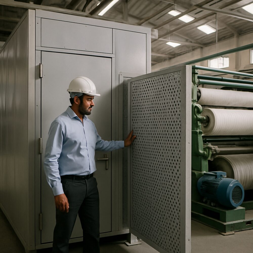 Textile Industry - textile mill noise control support by EchoShield Acoustic for India