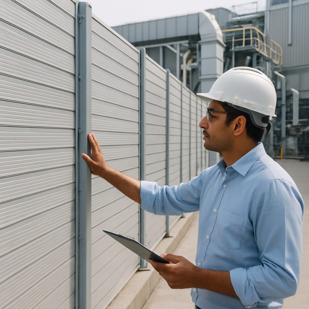 Traffic Noise Barrier in India - Traffic Noise Barrier support by EchoShield Acoustic for India