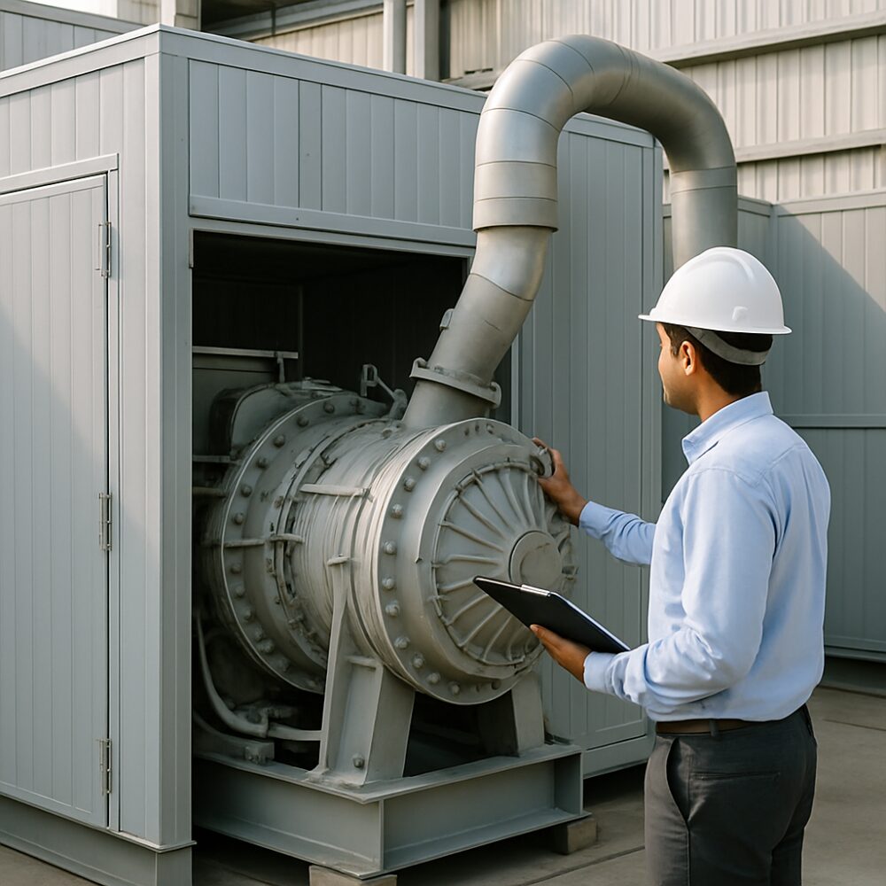 Turbine Acoustic Enclosure in India - Turbine Acoustic Enclosure support by EchoShield Acoustic for India